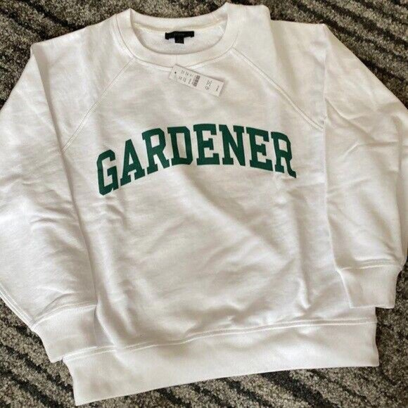 J Crew BF331 NWT Woman Size 2X University Cotton Terry "Gardener" Sweatshirt - Picture 2 of 6
